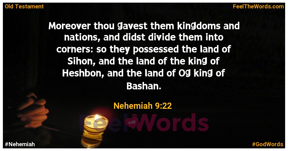 Nehemiah 9:22