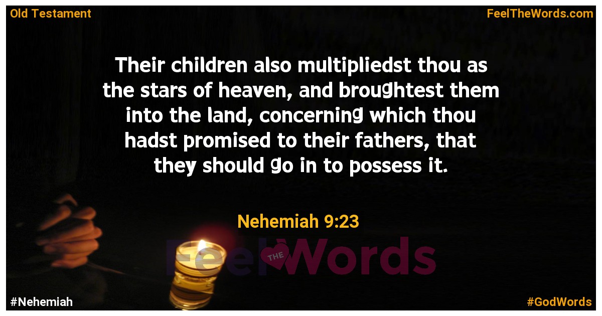 Nehemiah 9:23