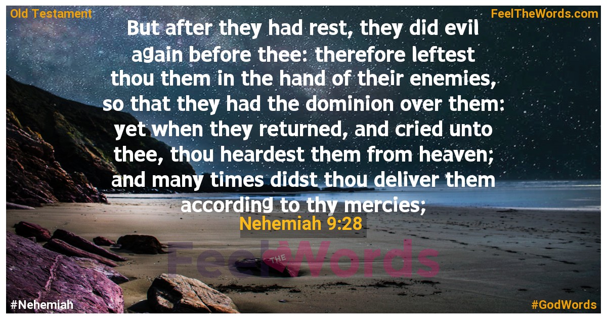 Nehemiah 9:28