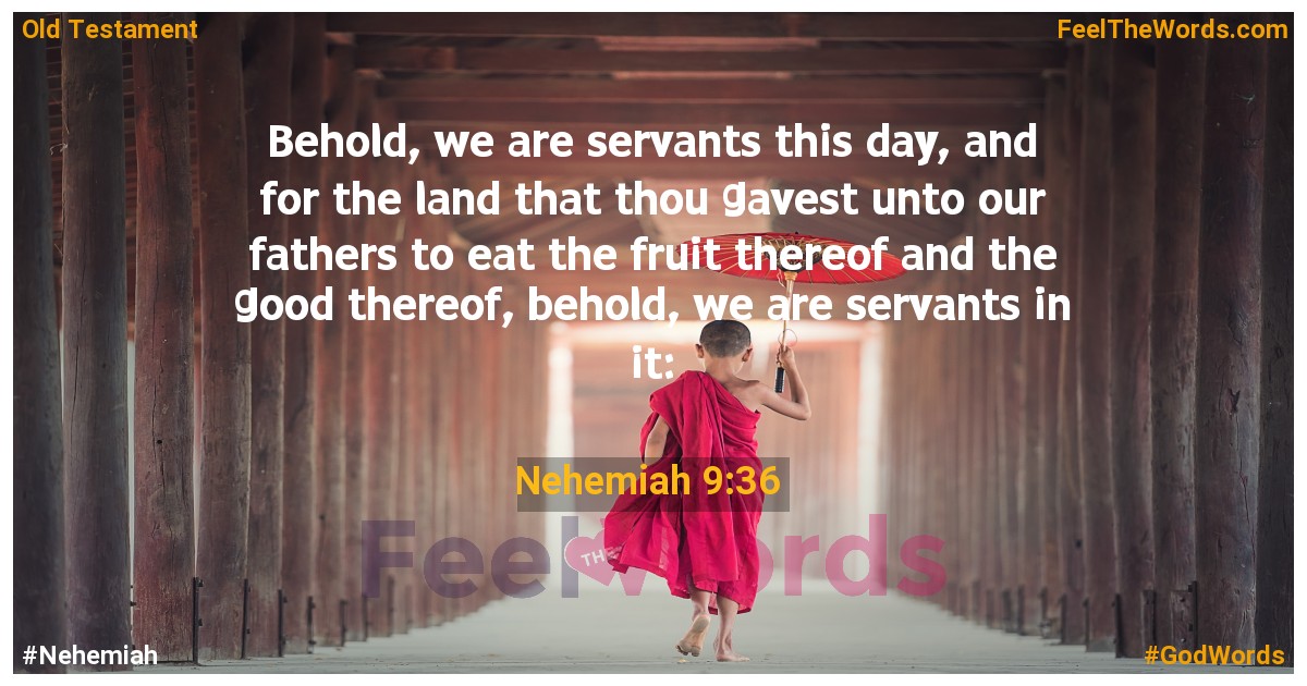 Nehemiah 9:36