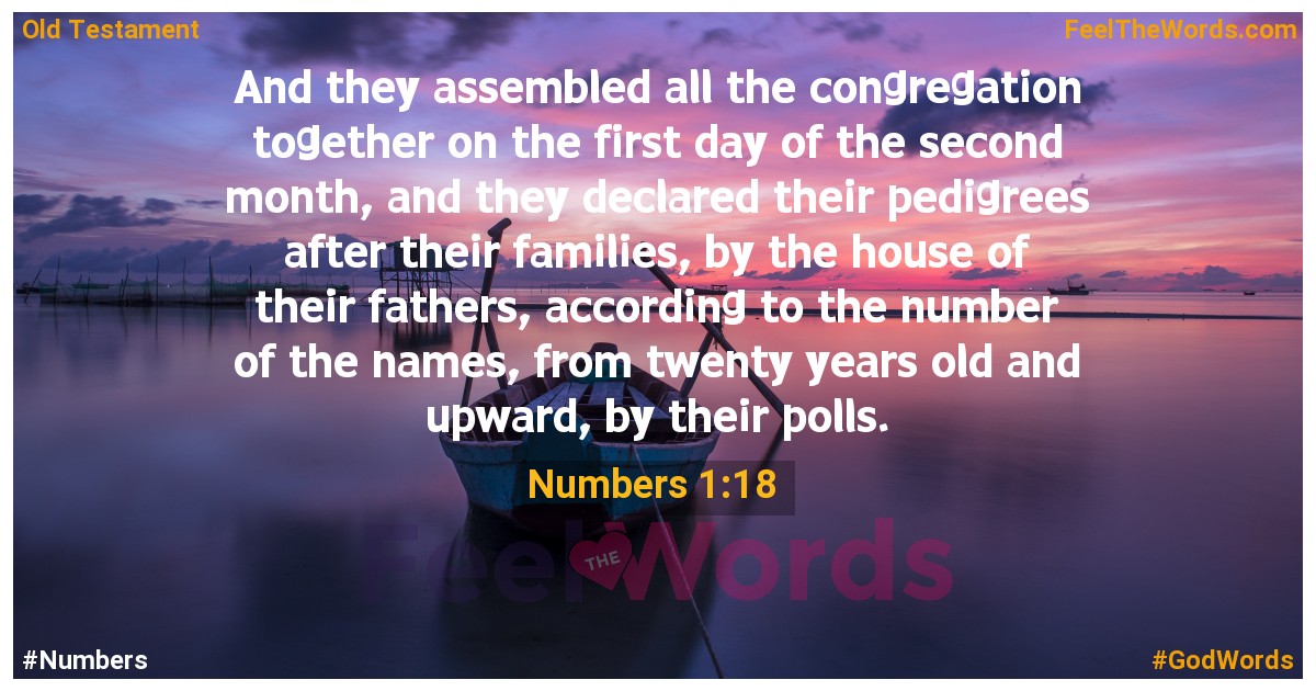 Numbers 1:18