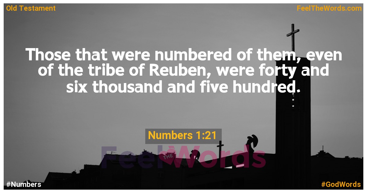 Numbers 1:21