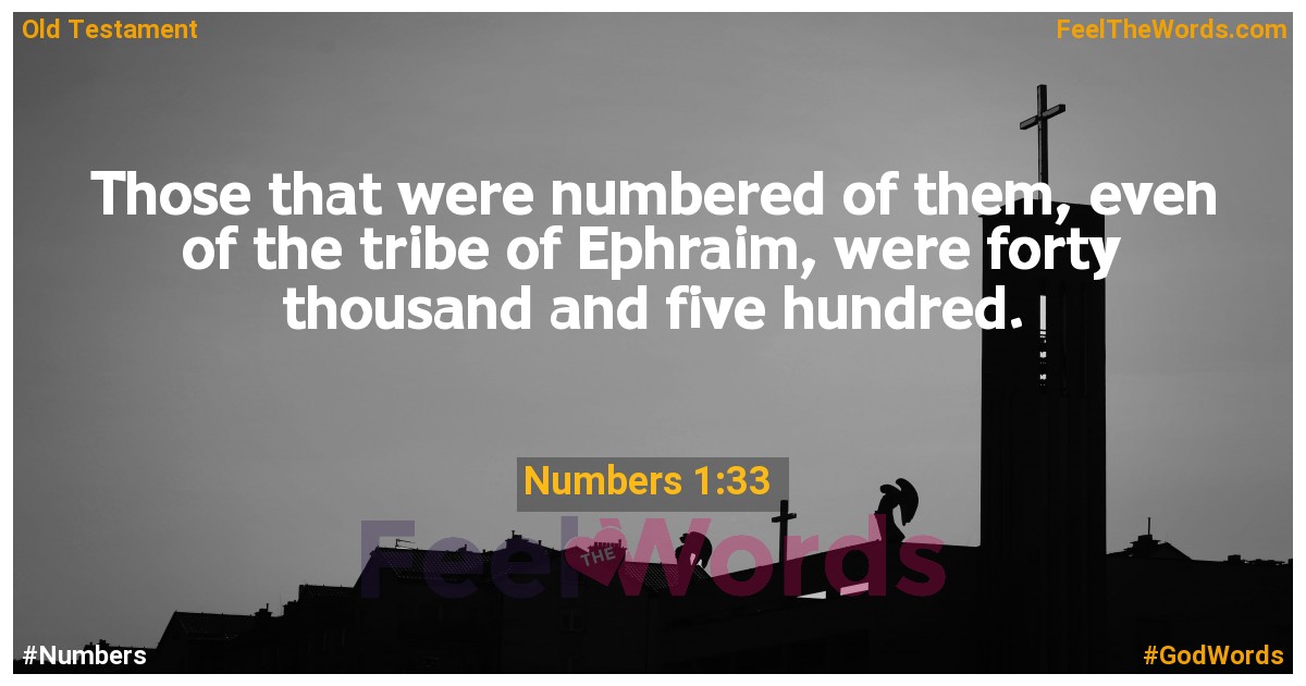 Numbers 1:33