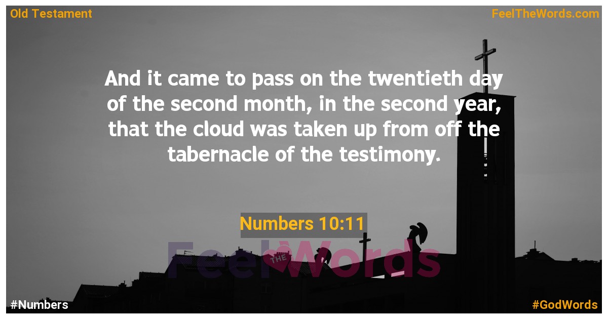 Numbers 10:11