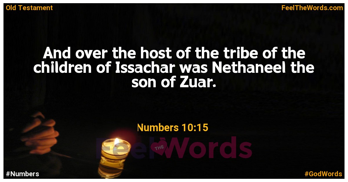 Numbers 10:15