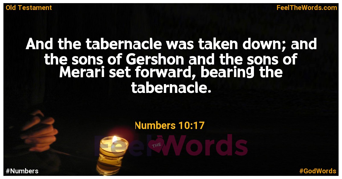 Numbers 10:17