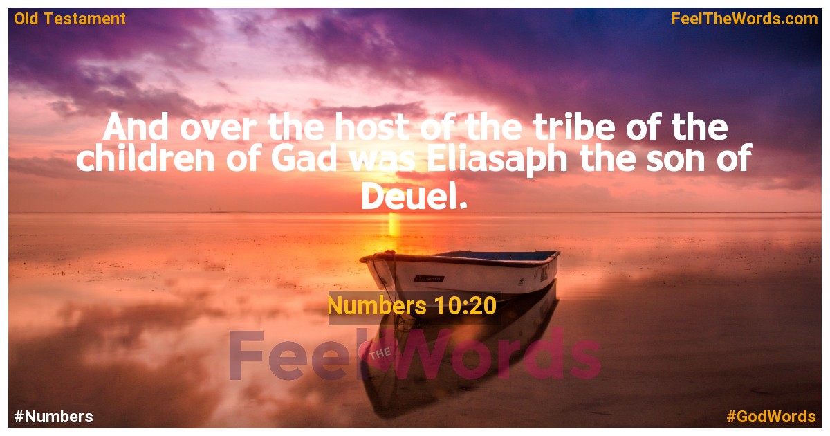 Numbers 10:20