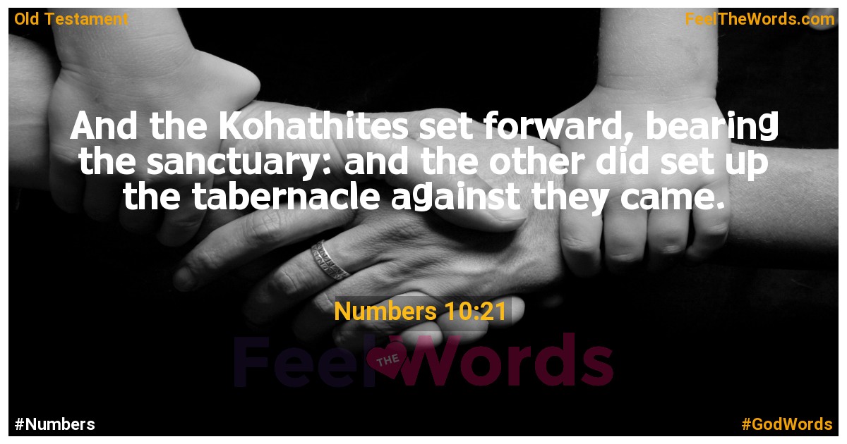 Numbers 10:21
