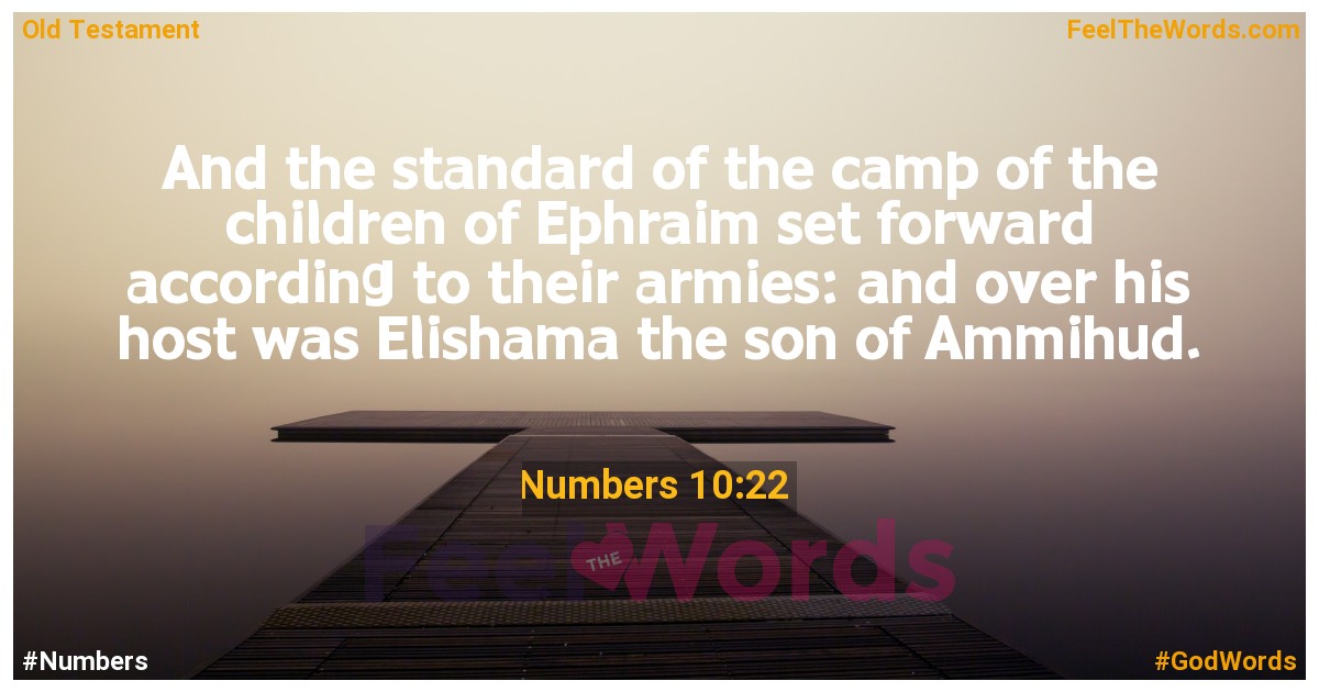 Numbers 10:22