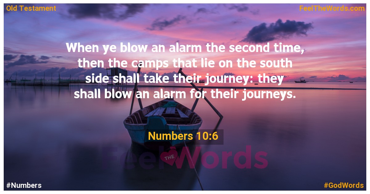 Numbers 10:6