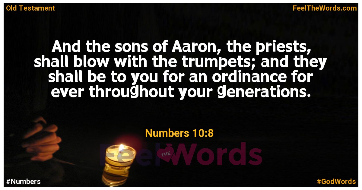 Numbers 10:8