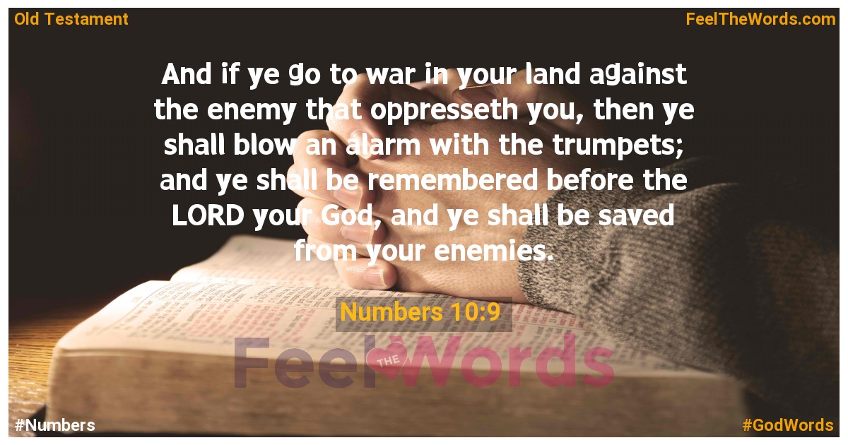 Numbers 10:9