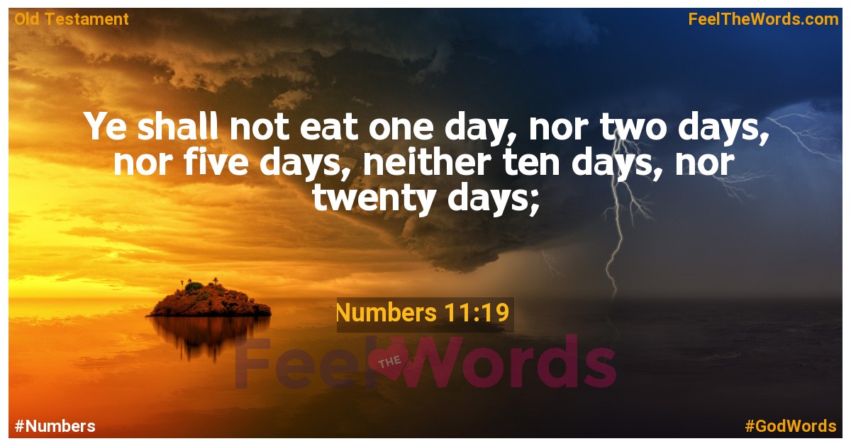 Numbers 11:19