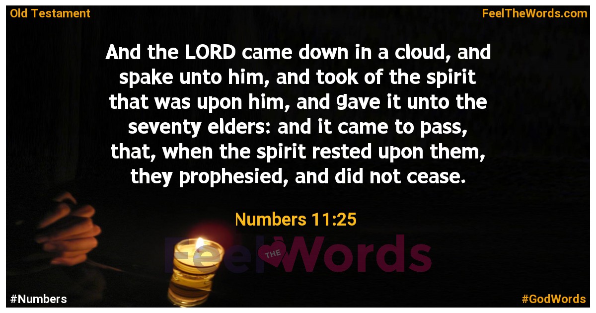 Numbers 11:25