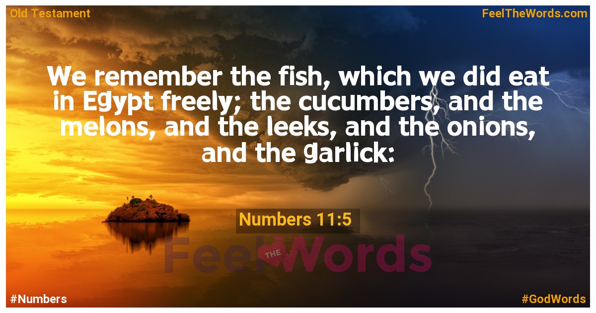 Numbers 11:5
