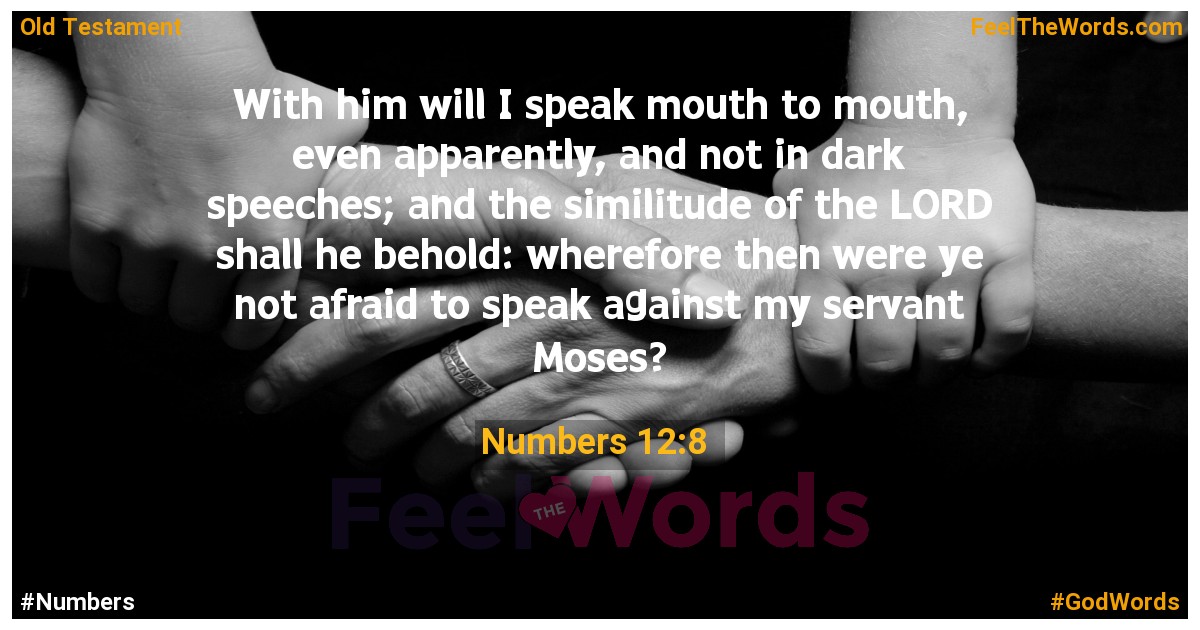 Numbers 12:8