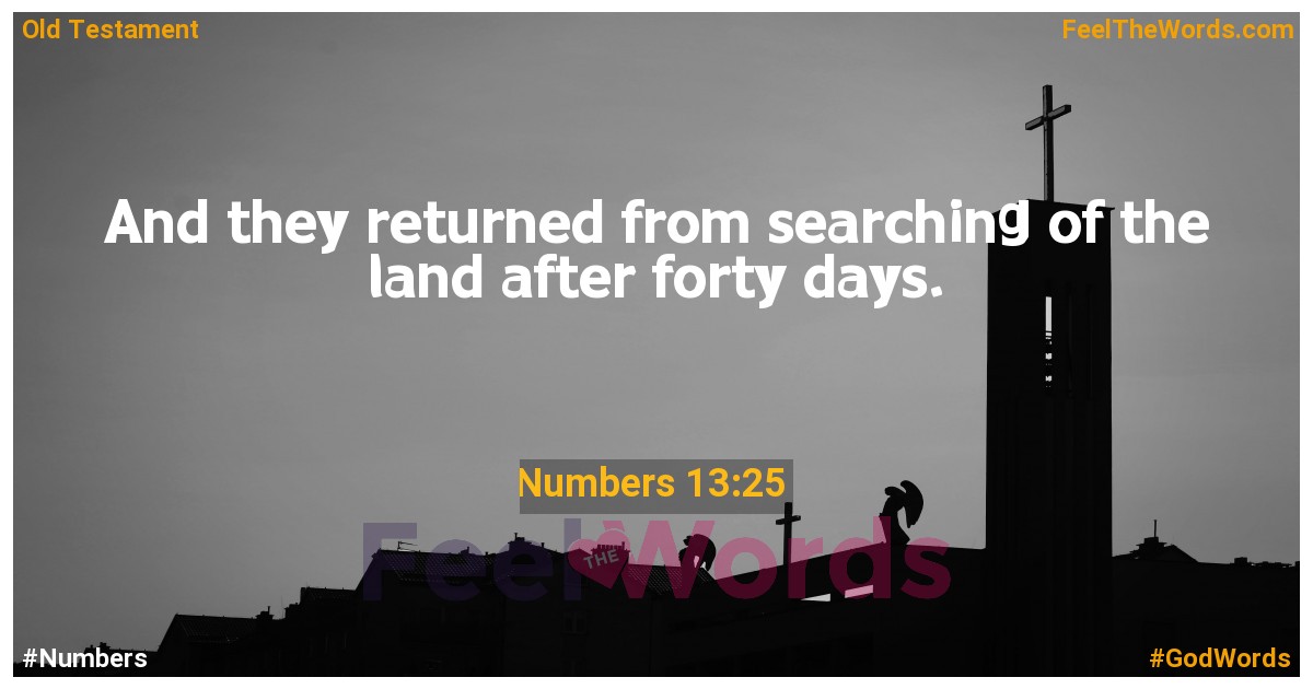 Numbers 13:25