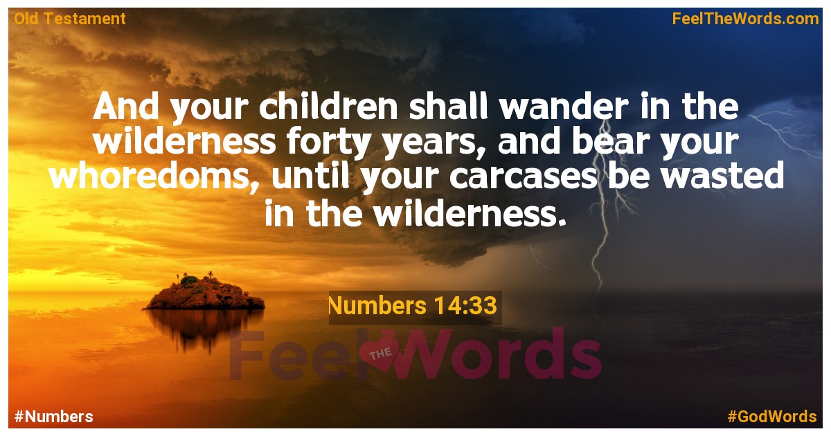 Numbers 14:33