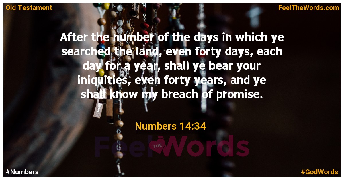 Numbers 14:34