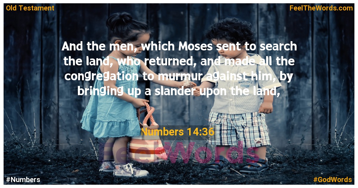 Numbers 14:36