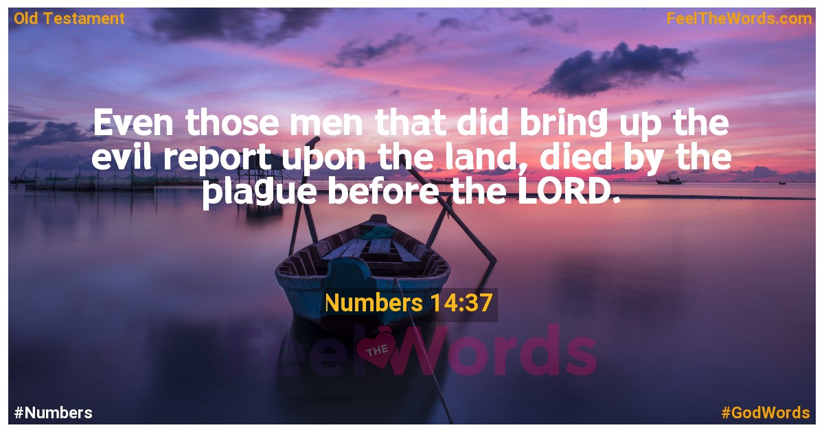 Numbers 14:37