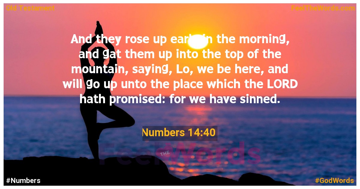 Numbers 14:40