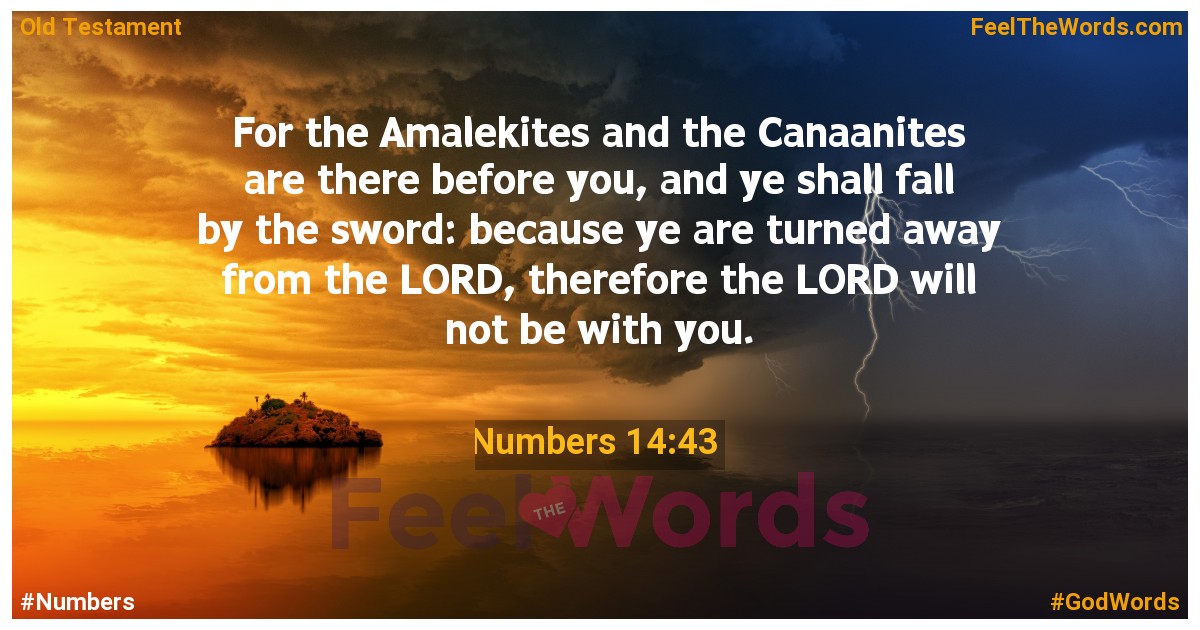 Numbers 14:43