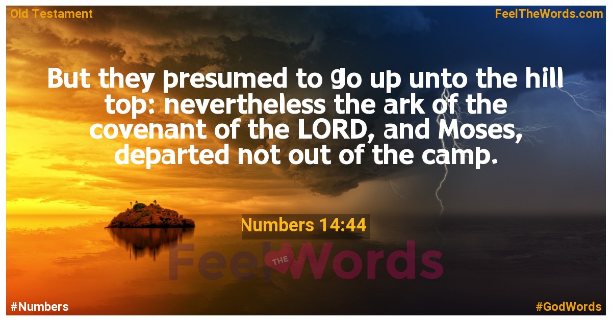 Numbers 14:44