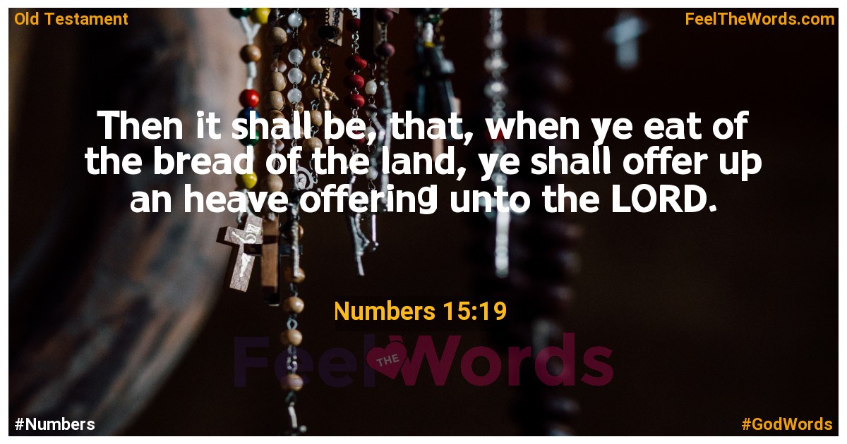 Numbers 15:19