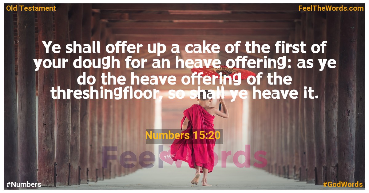 Numbers 15:20