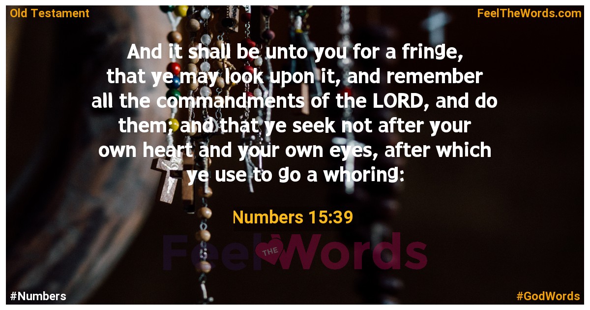 Numbers 15:39