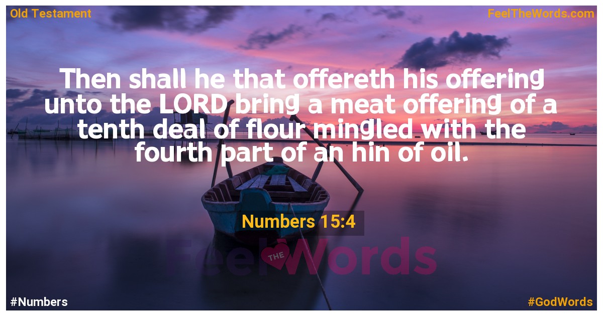 Numbers 15:4