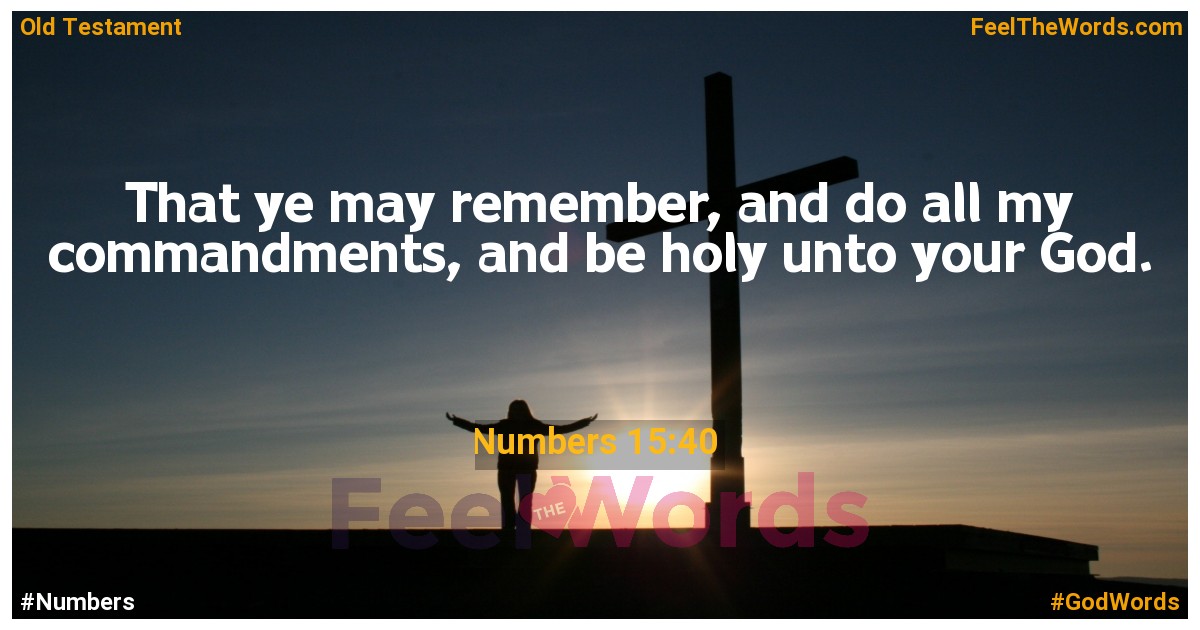 Numbers 15:40