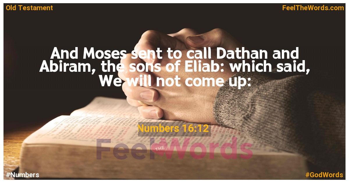 Numbers 16:12