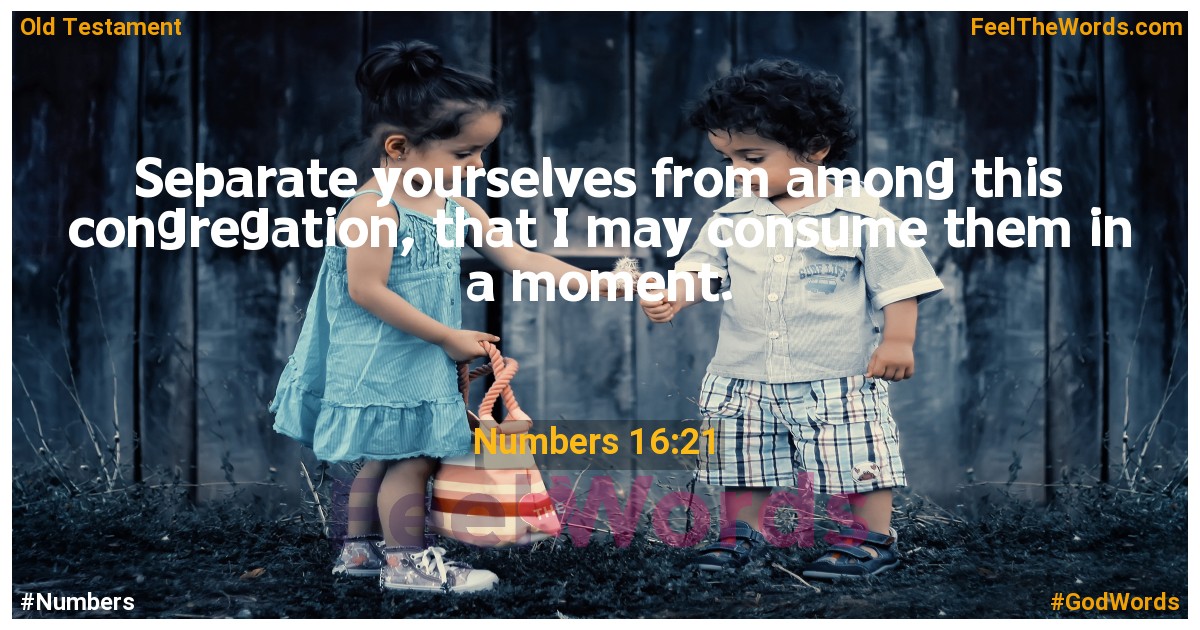 Numbers 16:21