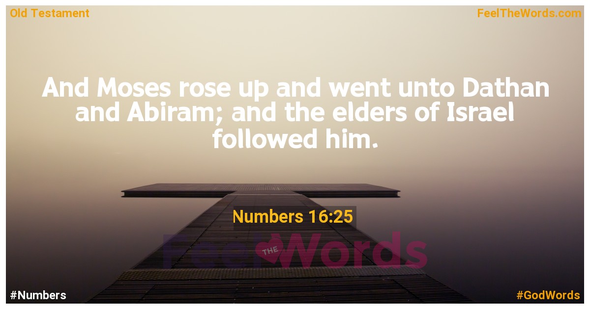 Numbers 16:25
