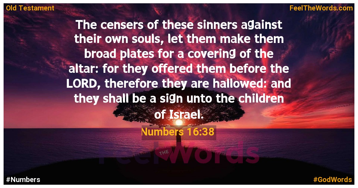 Numbers 16:38