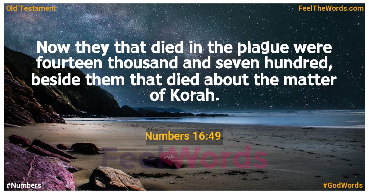 Numbers 16:49