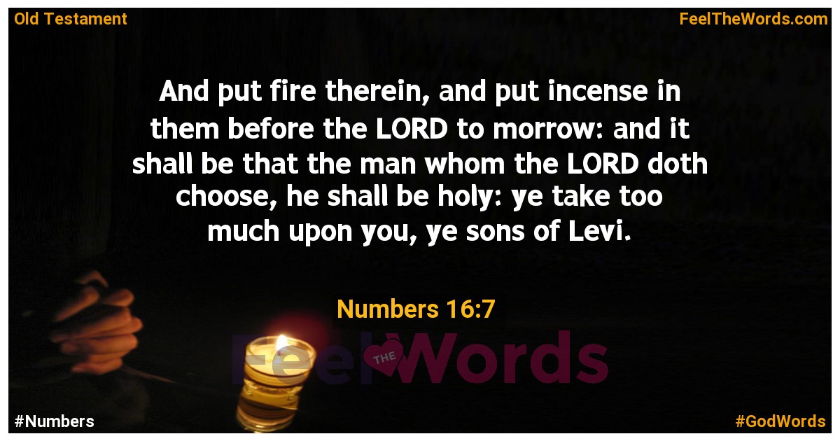 Numbers 16:7