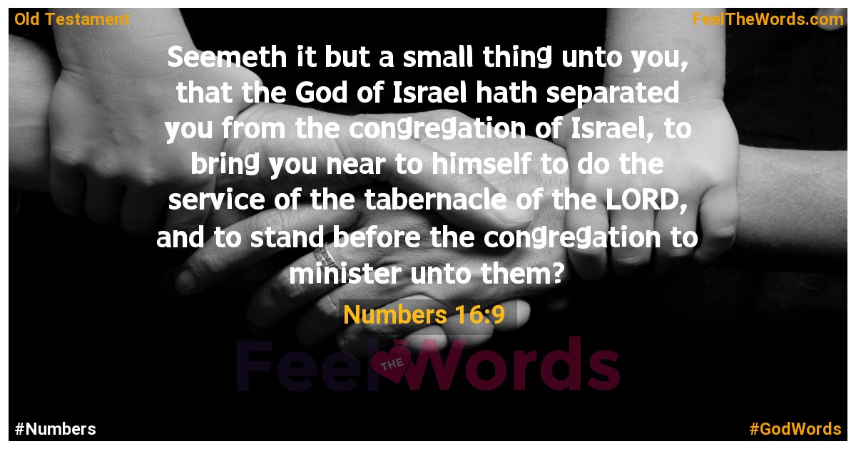 Numbers 16:9