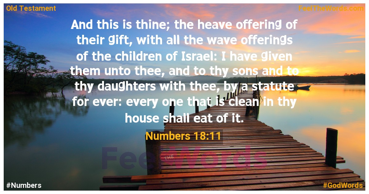 Numbers 18:11