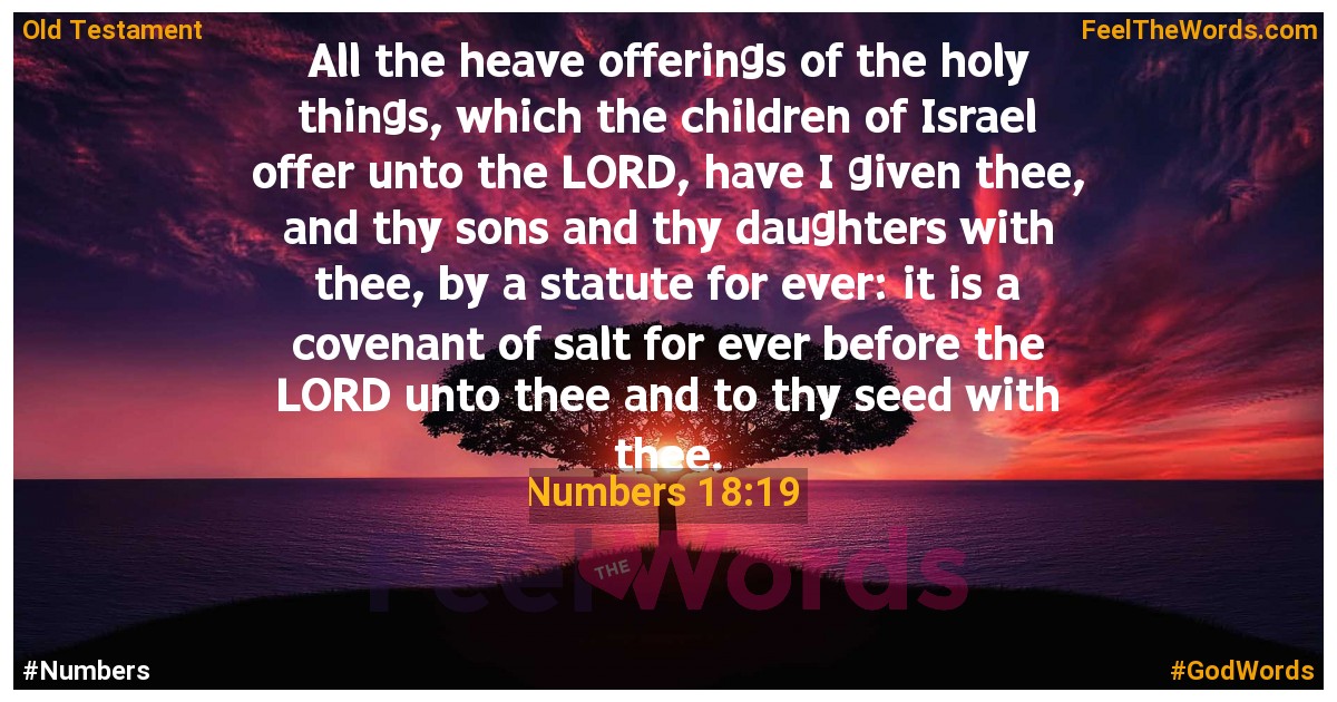 Numbers 18:19