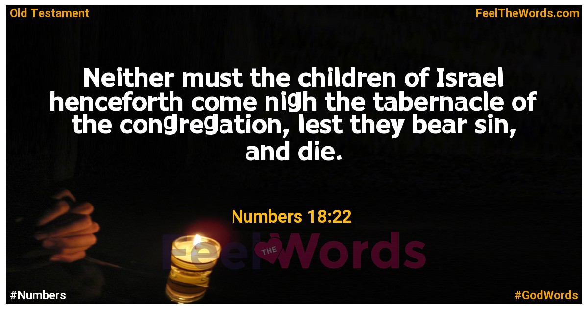 Numbers 18:22