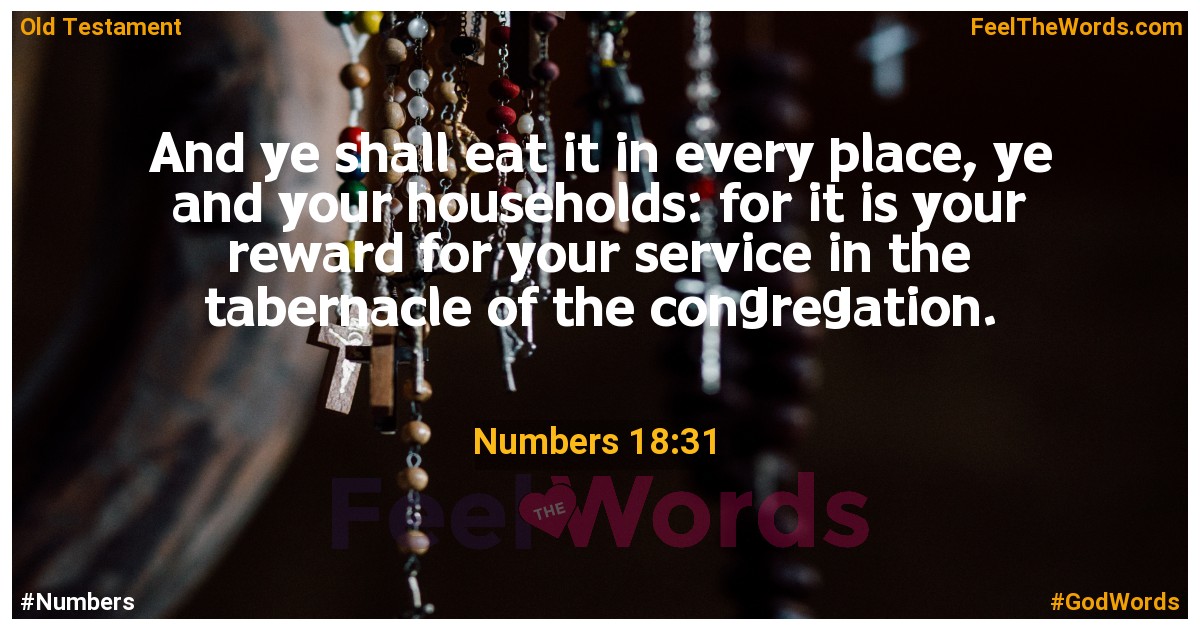 Numbers 18:31