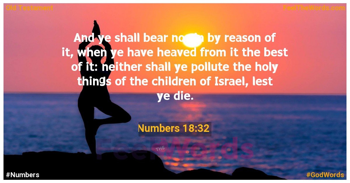 Numbers 18:32