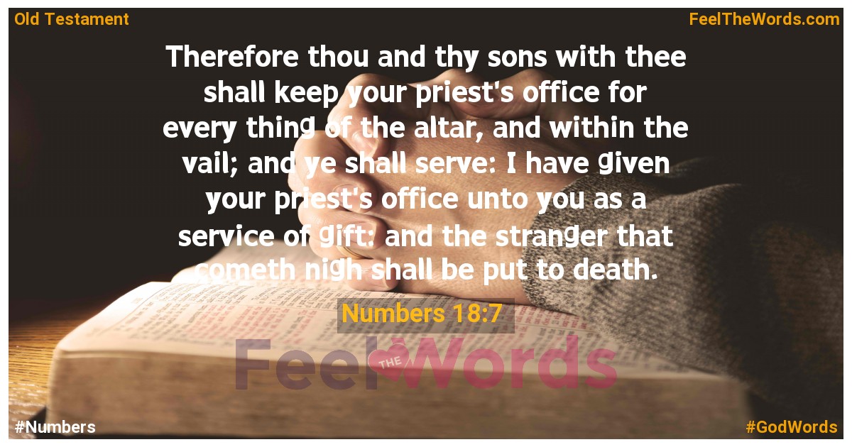 Numbers 18:7