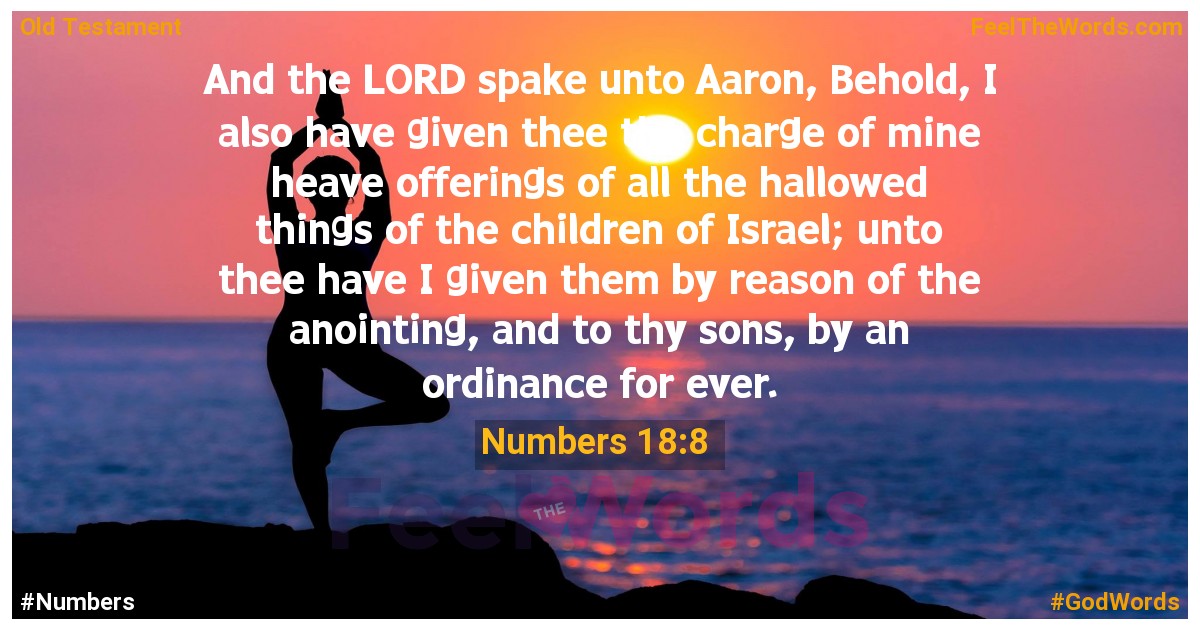 Numbers 18:8