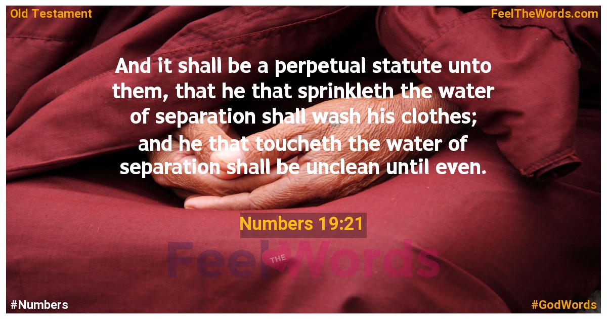 Numbers 19:21