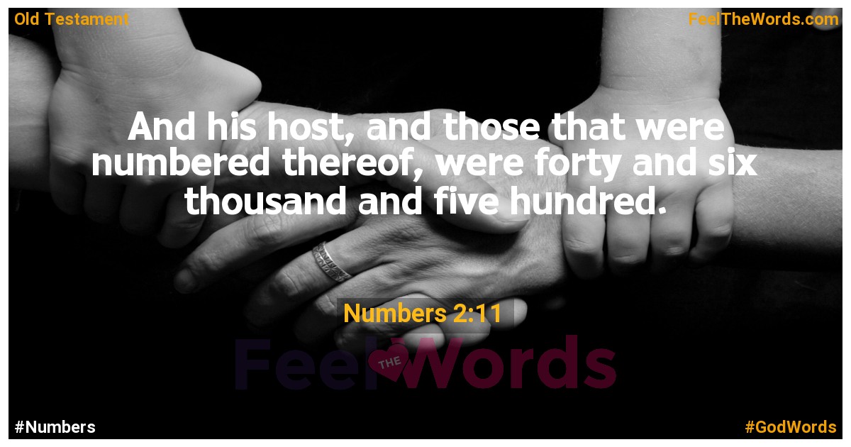 Numbers 2:11