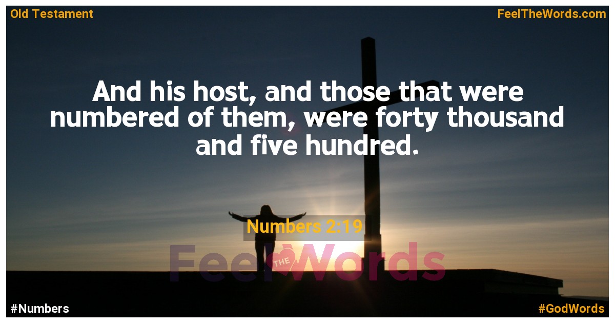 Numbers 2:19